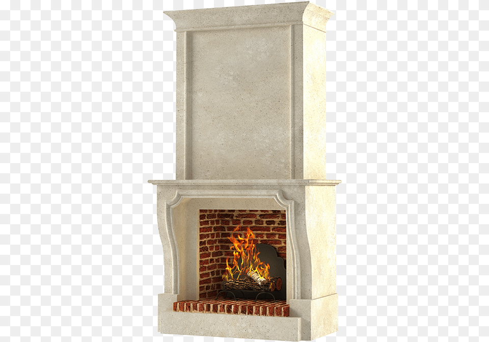 Isolated Fireplace Fireplace, Hearth, Indoors, Bonfire, Fire Free Png Download