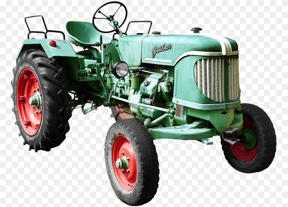 Isolated Gldner Tractors Agricultural Machine Tracteurs, Wheel, Vehicle, Transportation, Tractor Png