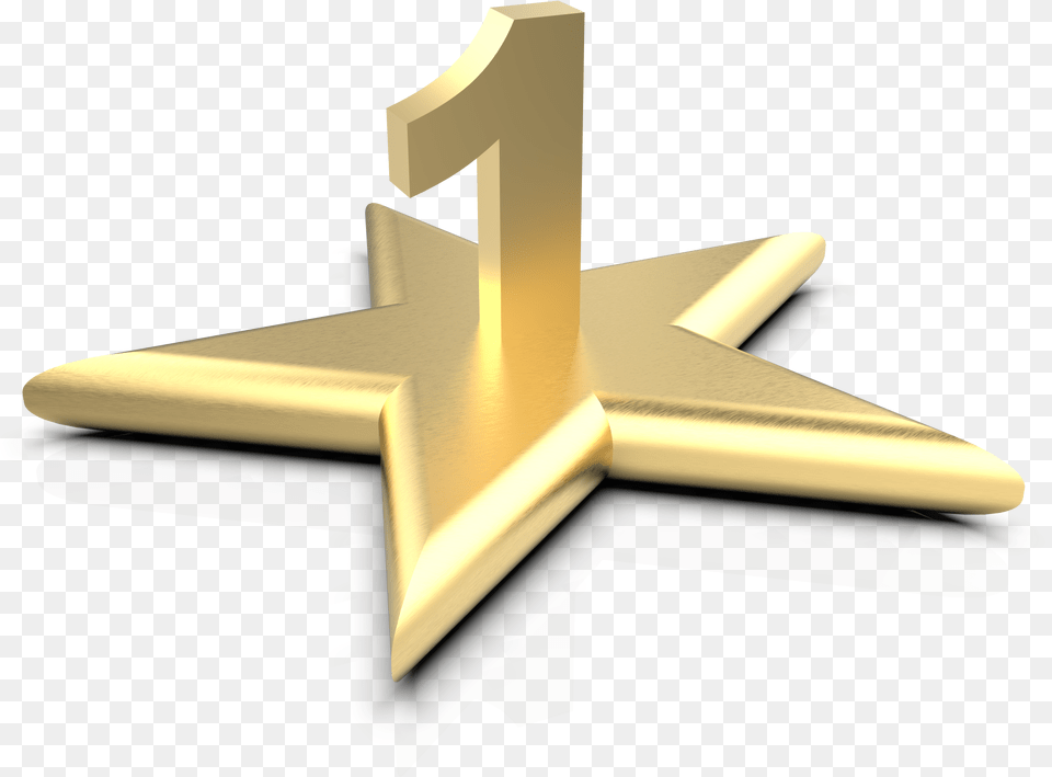 Isolated Gold Star One Stock Photo Public Domain Pictures Solid, Symbol, Star Symbol, Cross Free Png Download