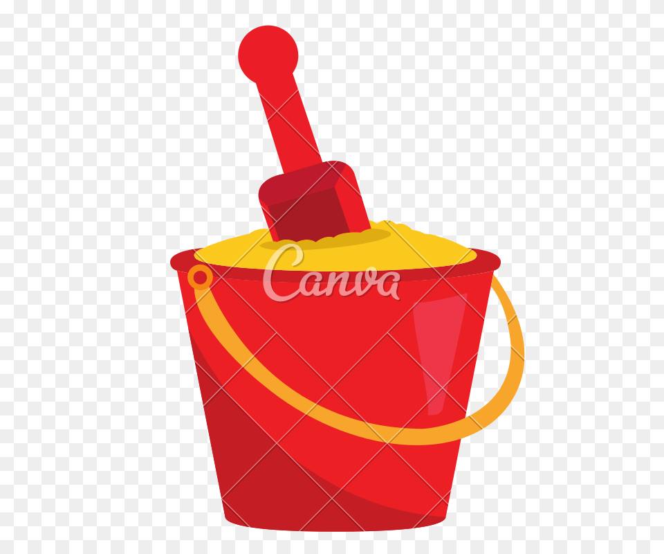 Isolated Sand Bucket And Shovel, Dynamite, Weapon Free Png Download