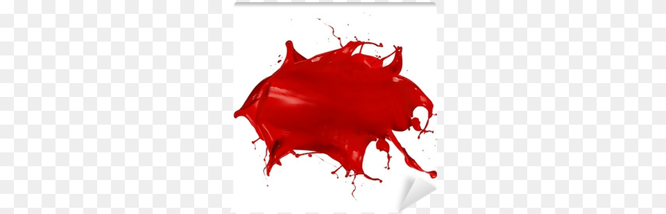 Isolated Shot Of Red Paint Blob On White Background Red Paint Blob, Stain, Food, Ketchup, Paint Container Free Png