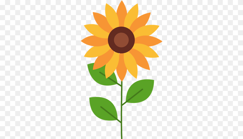 Isolated Sunflower Icon Flat Design Canva Fresh, Flower, Plant, Daisy Png