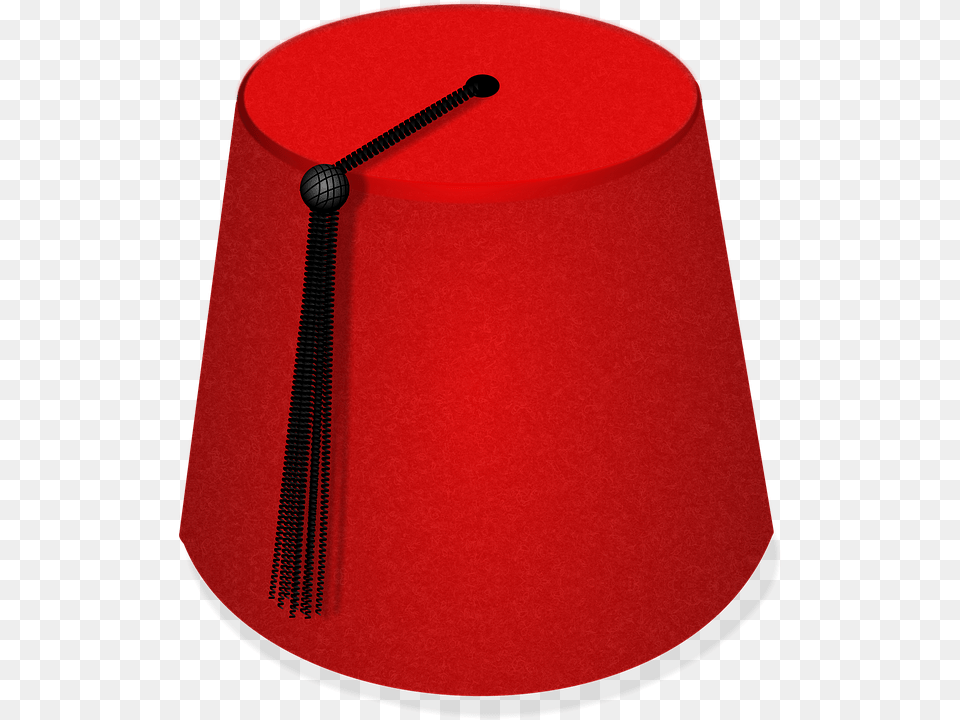 Isolated Velvet Fez Hat Icon Fashion Style Turkish Culture Hat, Lamp, Lampshade, Mace Club, Weapon Free Png Download