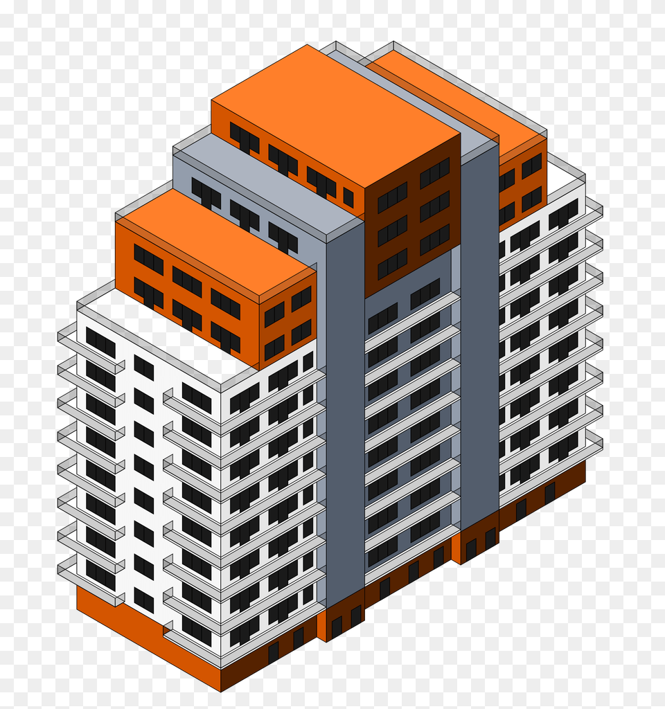 Isometric Building Icons, Architecture, City, Condo, High Rise Free Png Download