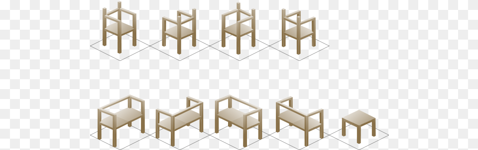 Isometric Chair Clip Arts, Furniture, Dining Table, Table Free Transparent Png