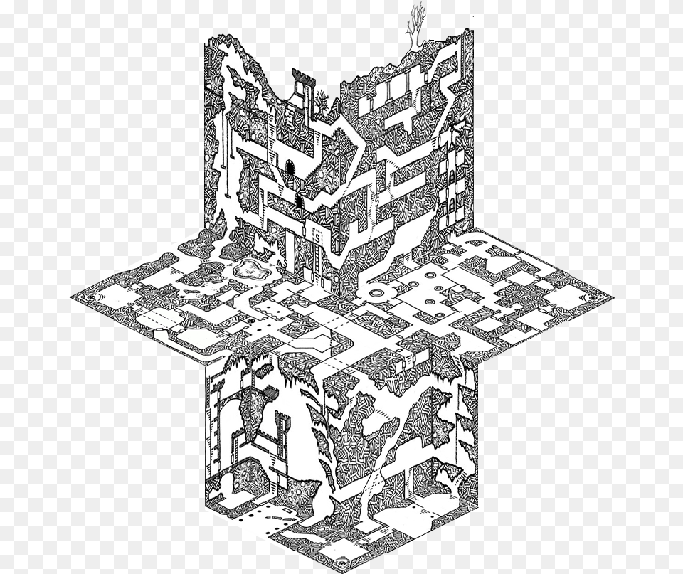 Isometric Game Dungeon Map, Chart, Diagram, Plan, Plot Png