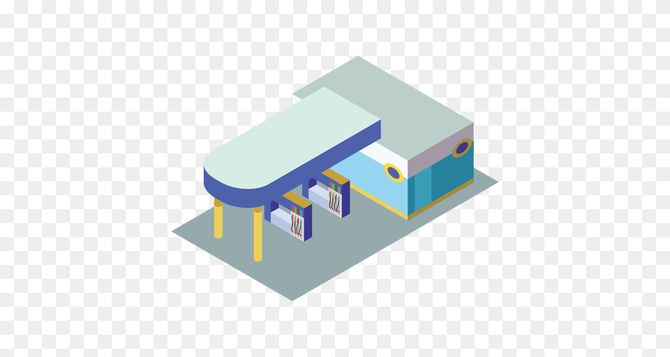 Isometric Gas Station Icon, Cad Diagram, Diagram Png Image