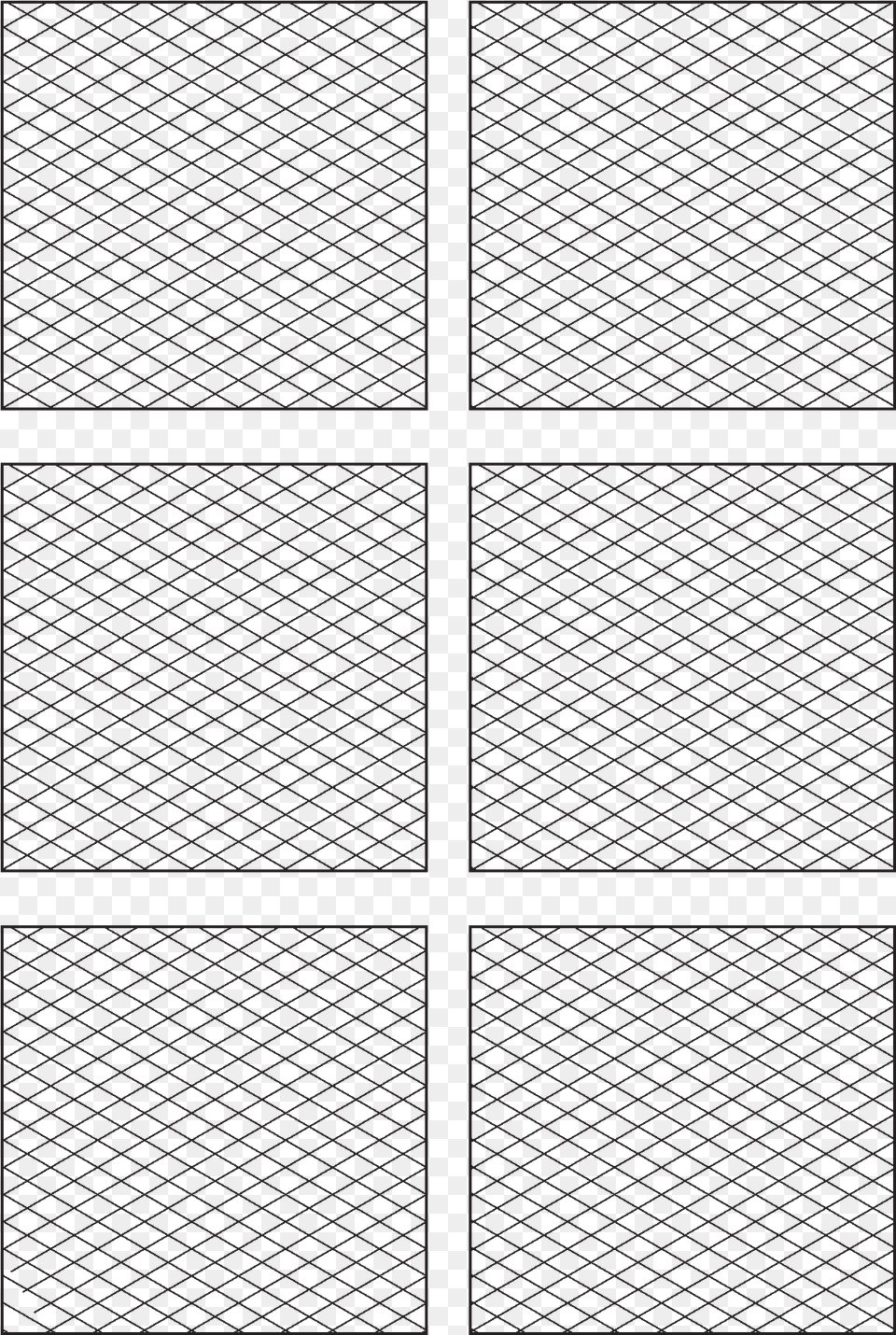 Isometric Grid Pattern, Grille Free Png Download