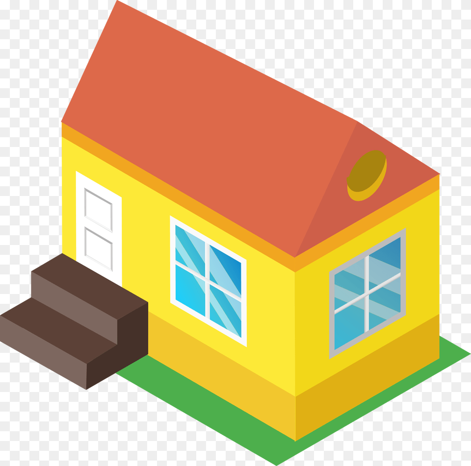 Isometric House, Neighborhood, Architecture, Building, Cottage Free Png Download