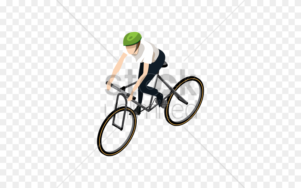 Isometric Man Cycling Vector, Adult, Person, Male, Transportation Png Image