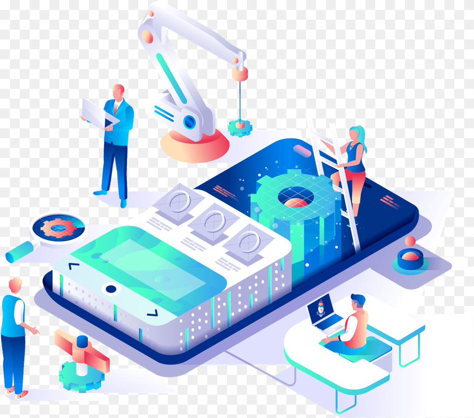 Isometric Mobile App Development, Adult, Male, Man, Person Free Transparent Png