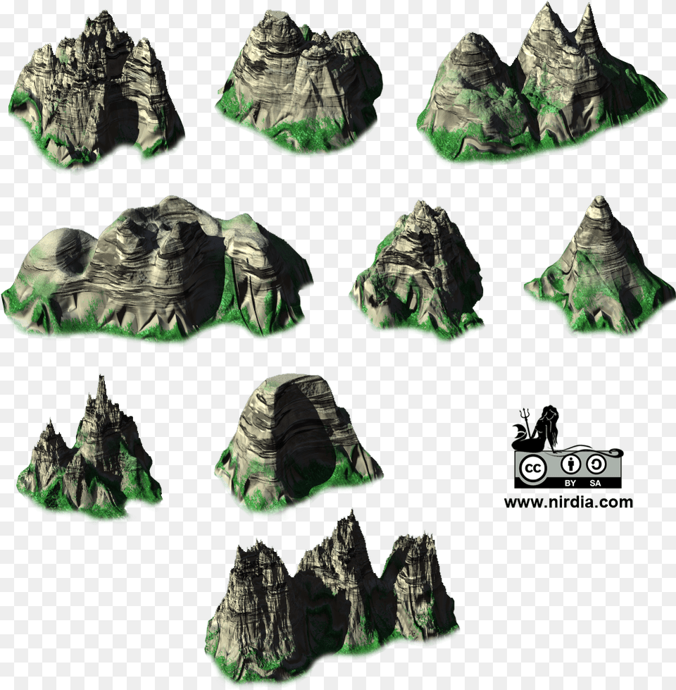Isometric Mountains Render Videogame 2d Isometric Mountain, Nature, Outdoors, Land, Accessories Free Png