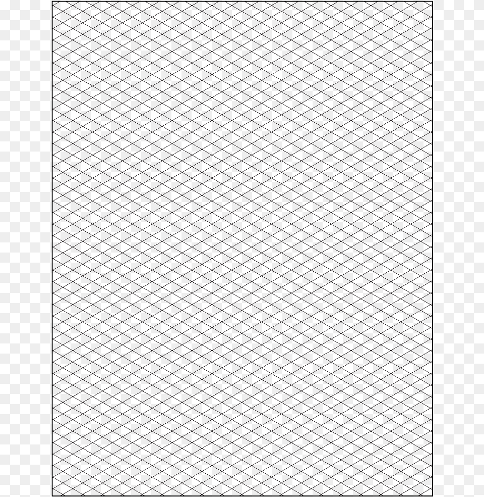 Isometric Paper 35 Degree Printable, Grille, Texture, Pattern, Blackboard Free Png Download