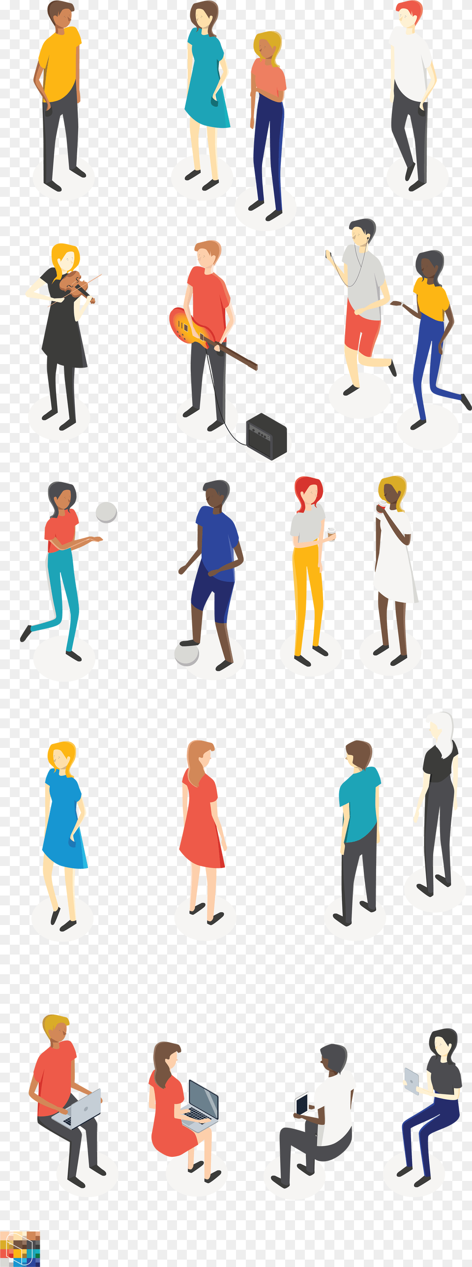 Isometric People Vector, Adult, Person, Man, Male Free Transparent Png