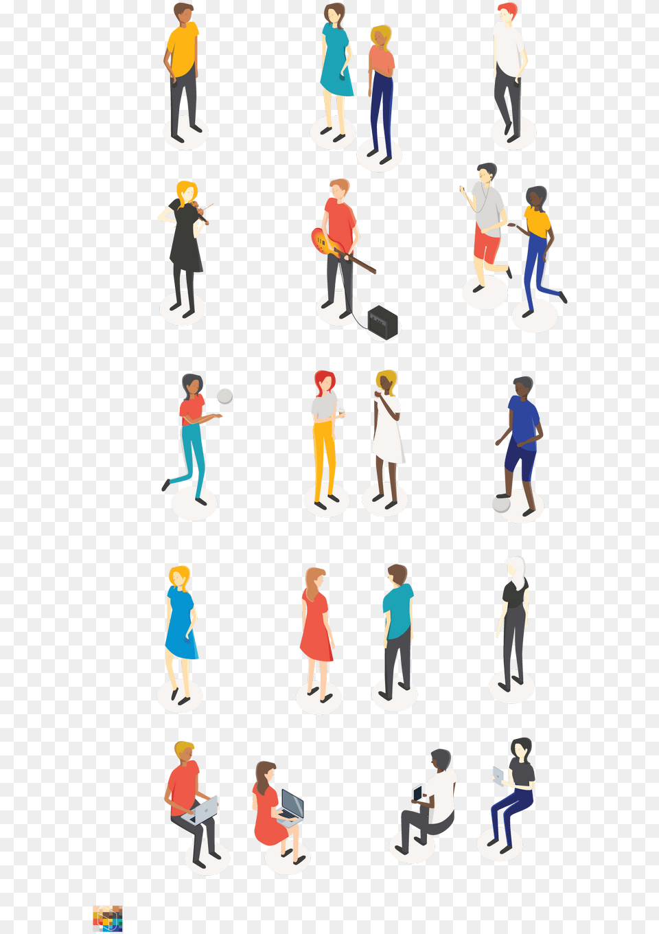 Isometric People Vector Drawings Pack People Vector Isometric People Library, Male, Boy, Child, Person Free Transparent Png
