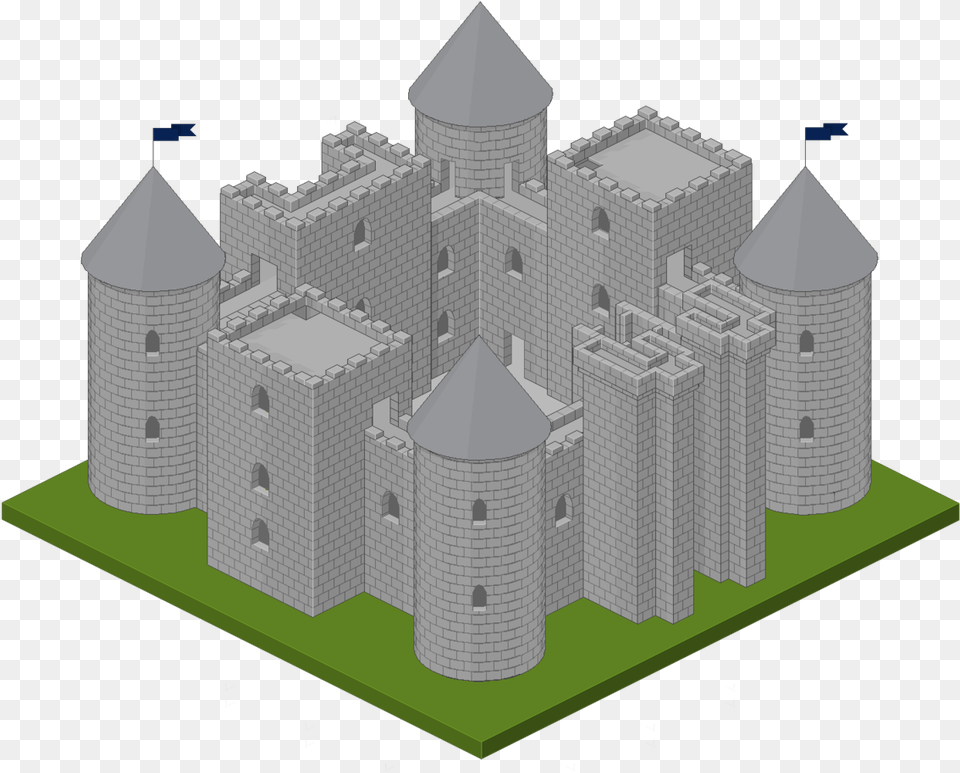 Isometric Pixel Art, Architecture, Building, Castle, Fortress Free Png