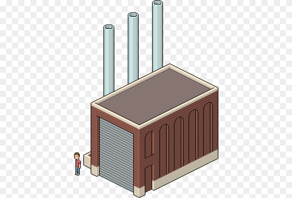 Isometric Pixel House Tutorial, Architecture, Building, Factory, Power Plant Free Png