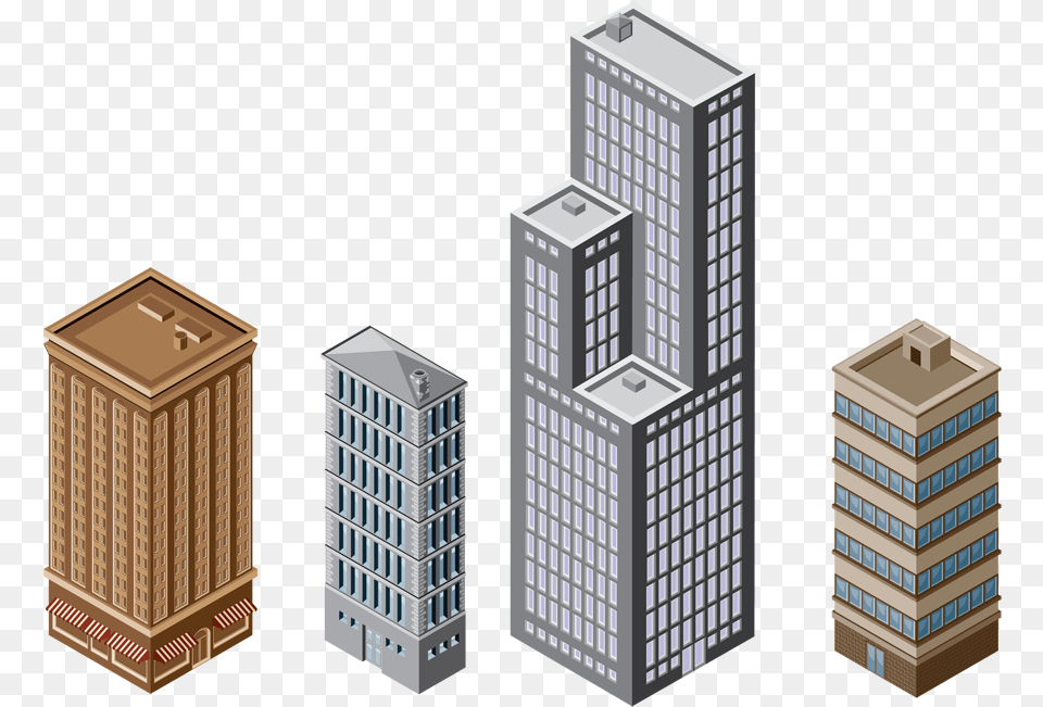 Isometric Projection Building Business Architectural Building Isometric, Architecture, City, Condo, High Rise Free Png Download