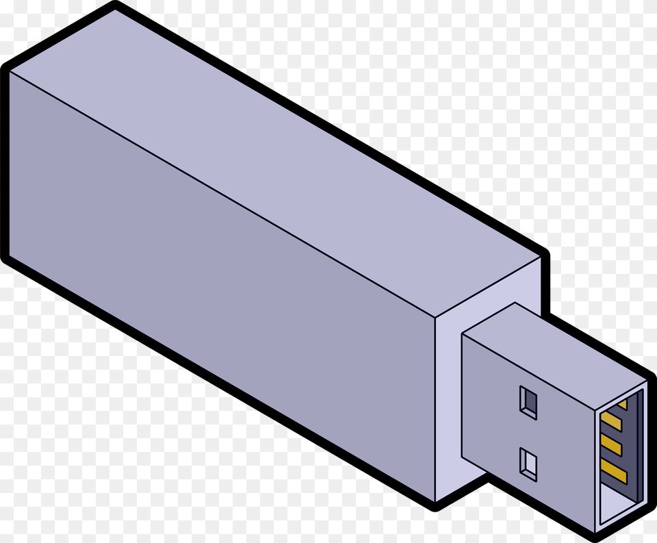 Isometric Usb Stick Clipart, Adapter, Electronics, Hardware, Computer Hardware Png