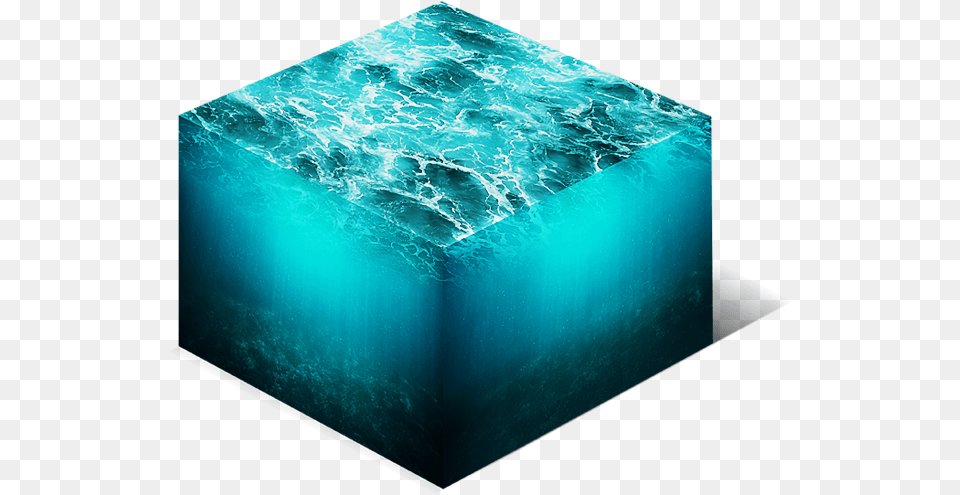 Isometric Water Cube 3d Cross Section Stock Photo Water Cube Texture, Crystal, Ice, Mineral, Hot Tub Png