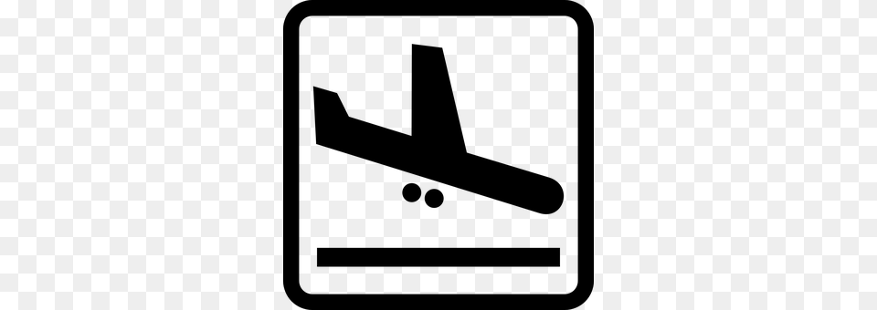 Isometric White Airplane Landed In Front View Clip Art Vector, Gray Free Transparent Png