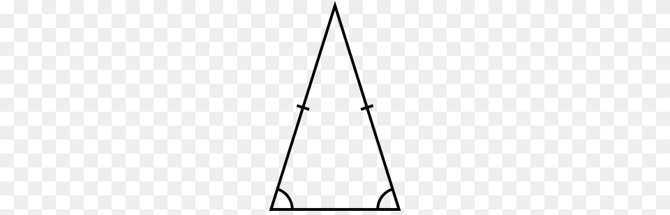 Isosceles Triangle, Gray Png Image