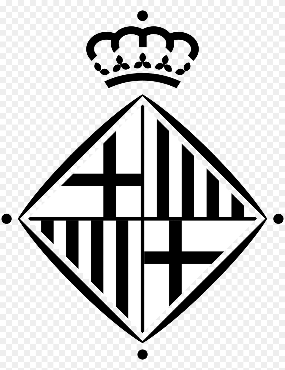 Isotip Ajuntament De Barcelona Clipart, Badge, Logo, Symbol, Triangle Png Image
