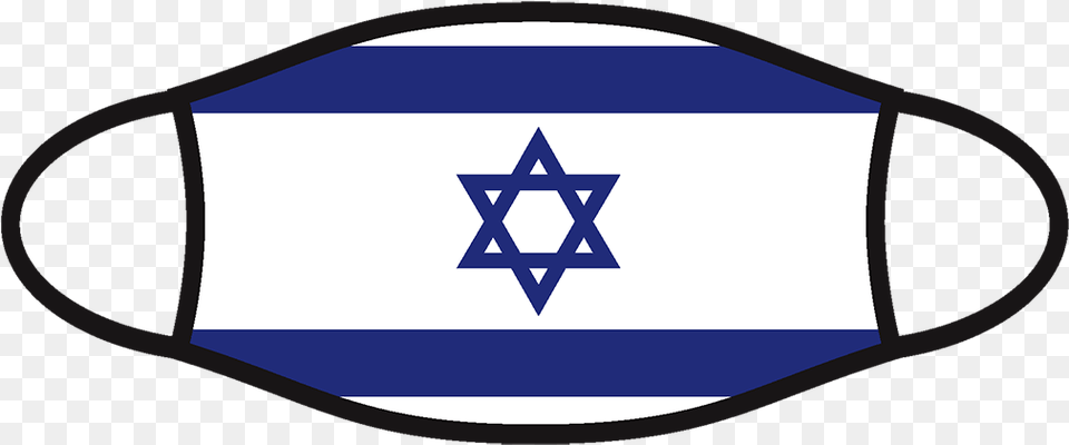 Israel Flag Face Covering Flag Of Israel, Symbol, Star Symbol Free Transparent Png