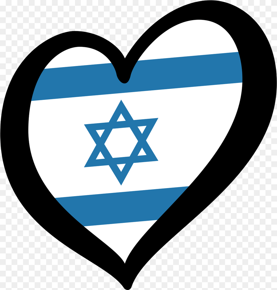 Israel Flag Heart Clipart Full Size Clipart Memorial Cemetery, Star Symbol, Symbol Free Png Download