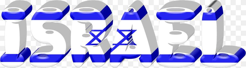 Israel Lettering With Flag Clipart, Text Free Transparent Png
