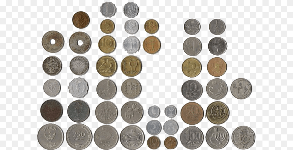 Israeli Coins, Coin, Money, Dime Png Image