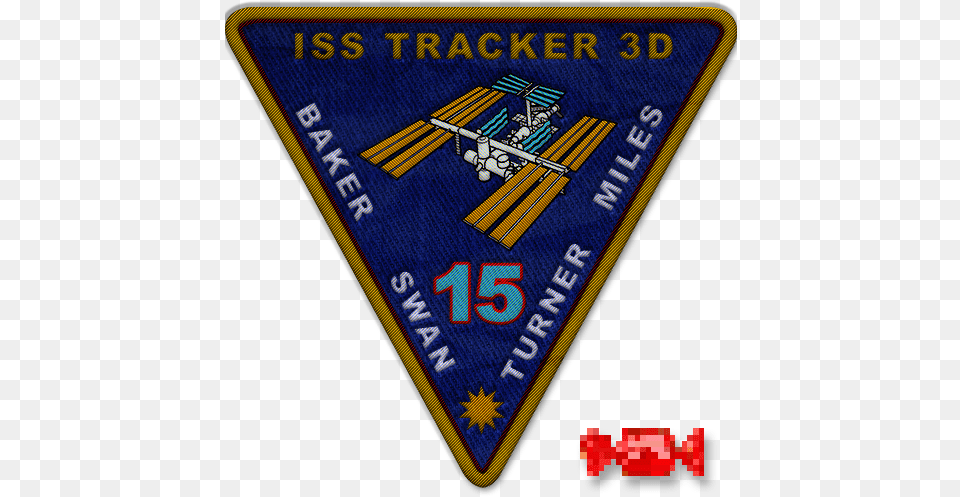 Iss Position Tracker 3d Badge, Logo, Symbol, Scoreboard Png Image