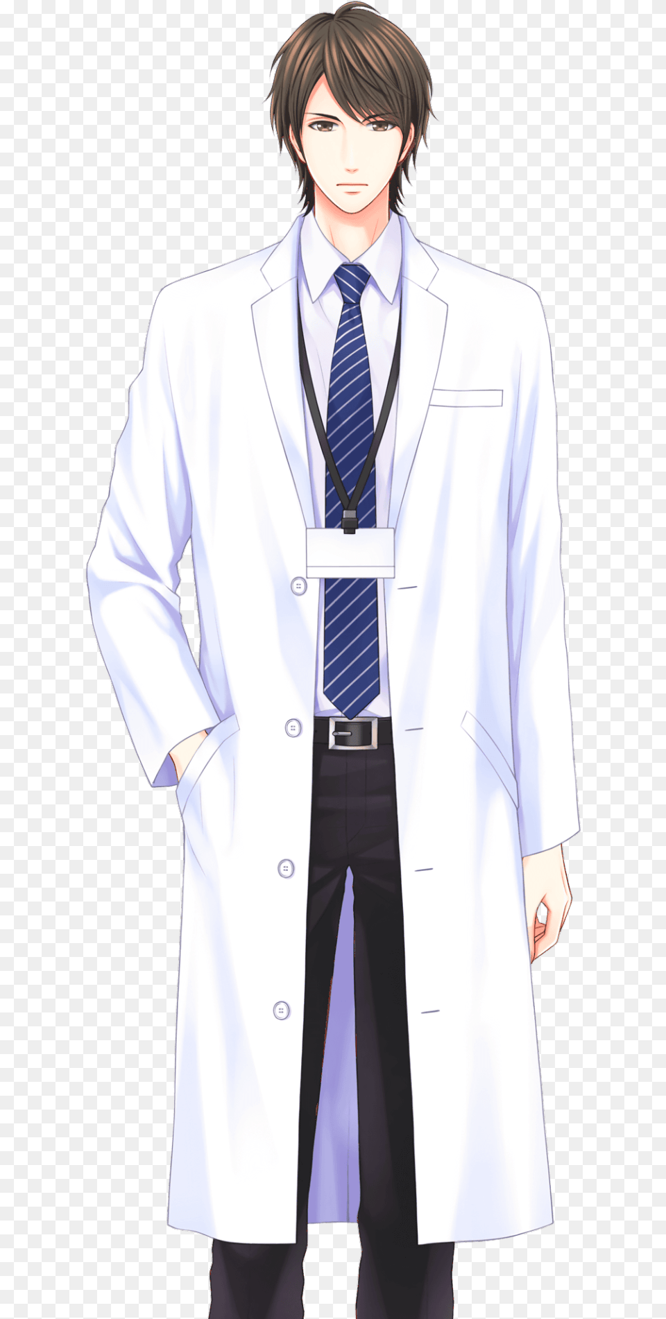 Issei Sezaki Sprite Handsome Doctor Doctor Anime, Clothing, Coat, Lab Coat, Adult Png