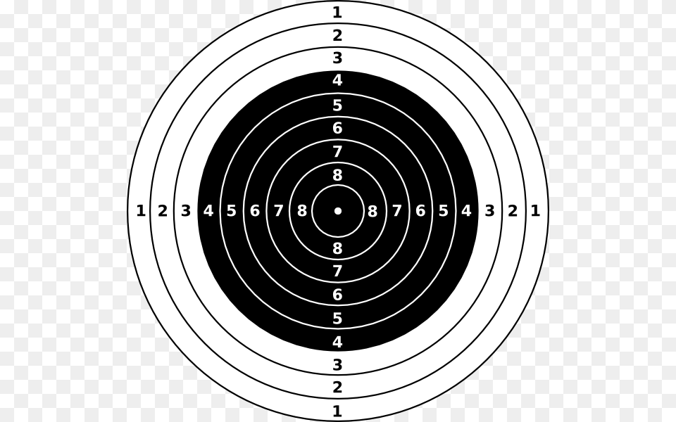 Issf Air Rifle Target, Gun, Shooting, Weapon, Shooting Range Png