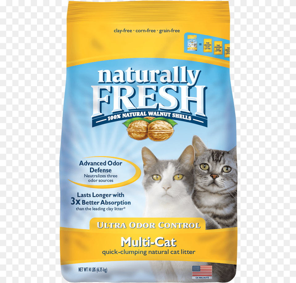 It Also Doesn39t Stick To Your Cat39s Paws So Litter Naturally Fresh Cat Litter, Advertisement, Poster, Animal, Mammal Free Transparent Png