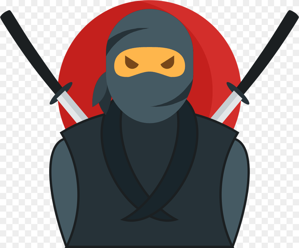 It Cartoon, Ninja, Person, Blade, Dagger Png