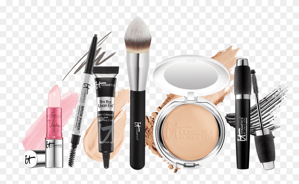 It Cosmetics Makeup Kit, Lipstick, Brush, Device, Face Free Transparent Png