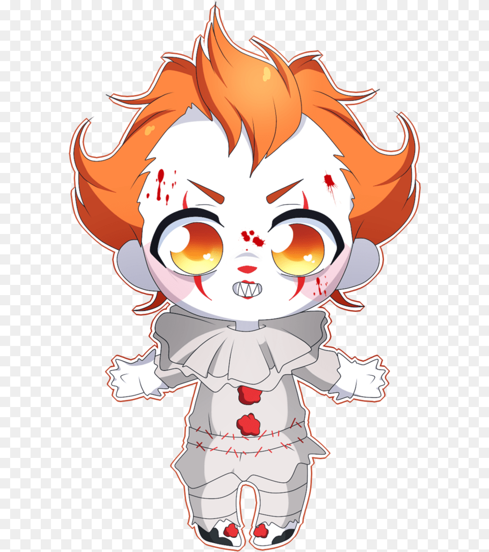 It Drawing Fan Art Clown Pennywise Drawing Cute, Book, Comics, Publication, Baby Free Png Download