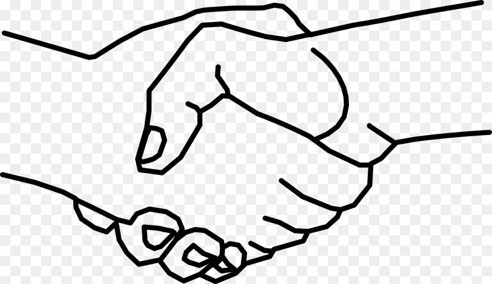 It Drawing Hand Hands Shaking Drawing Easy, Gray Png Image