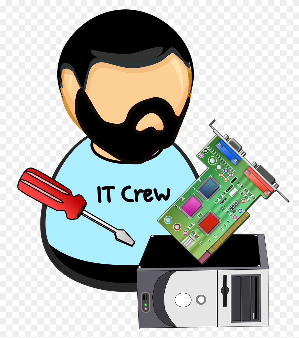 It Hardware Technician Vector Clipart Image, Device, Screwdriver, Tool, Electronics Free Transparent Png