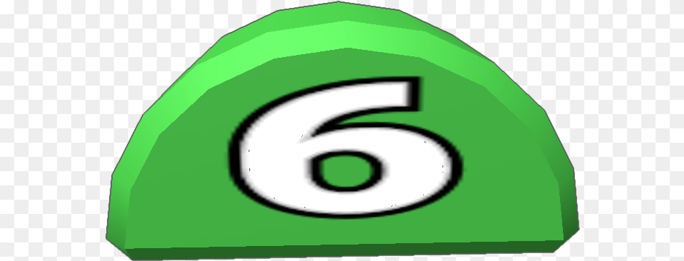 It Has 6 Health Loses Health When Hit By Laser, Symbol, Number, Text, Green Free Png Download