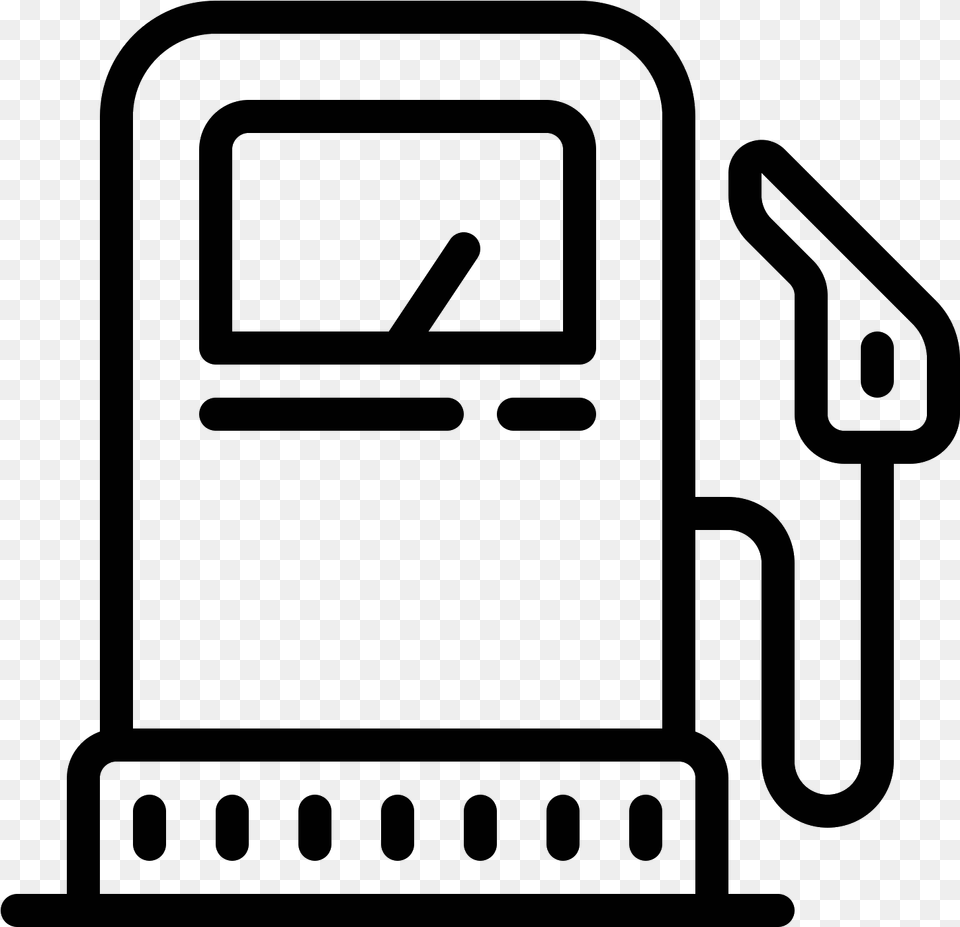 It Is A Icon For A Gas Pump Gas Station Icon Svg, Gray Png