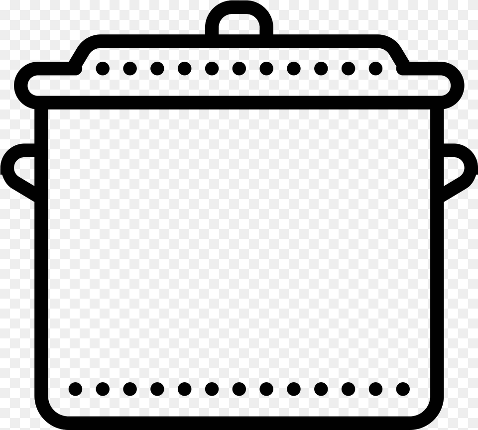 It Is A Kitchen Pot And Lid Icon, Gray Free Transparent Png