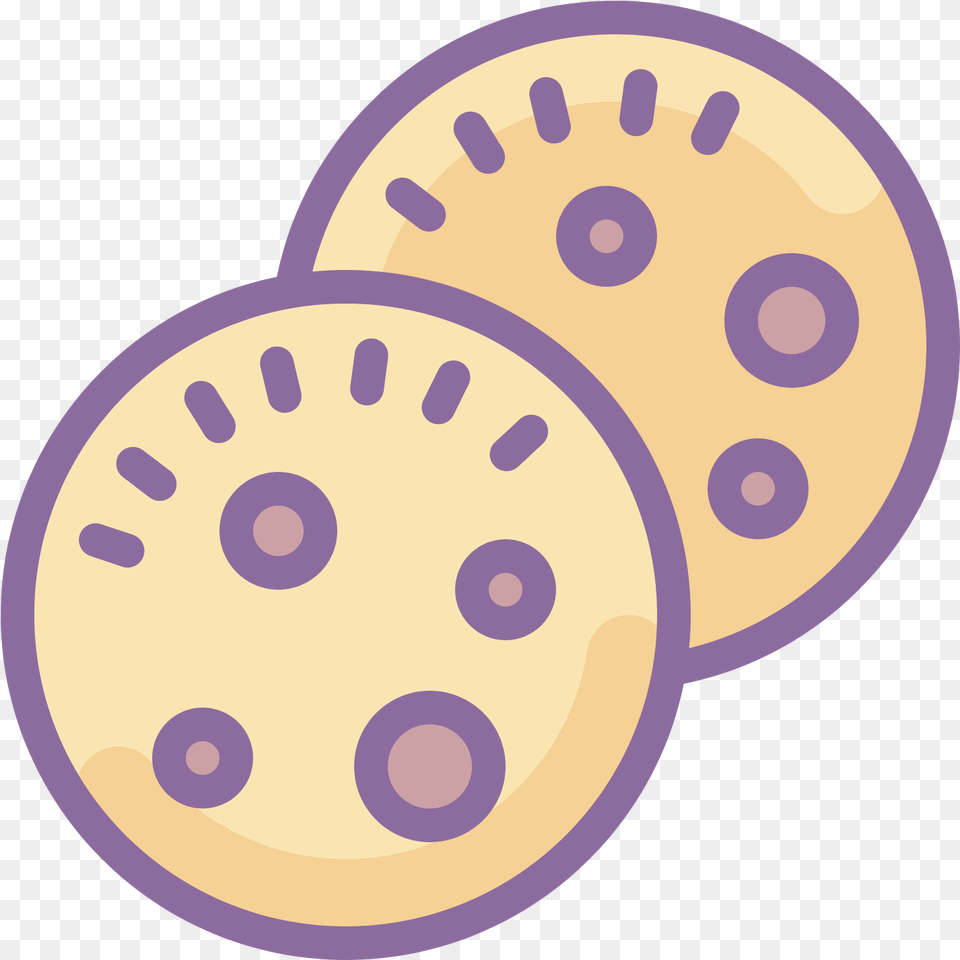 It Is An Image Of Two Overlapping Cookies Circle, Food, Sweets, Cookie, Disk Free Png