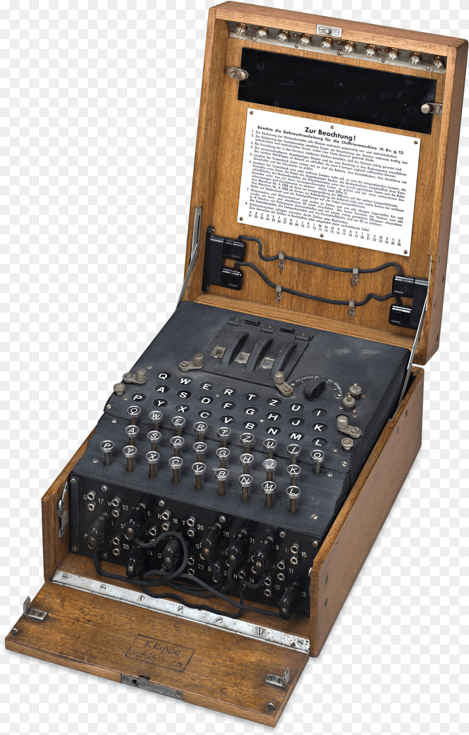 It Is Perhaps One Of The Greatest Mementoes Of Wwii Enigma Machine 3 Rotor, Cabinet, Furniture, Computer Hardware, Electronics Free Transparent Png