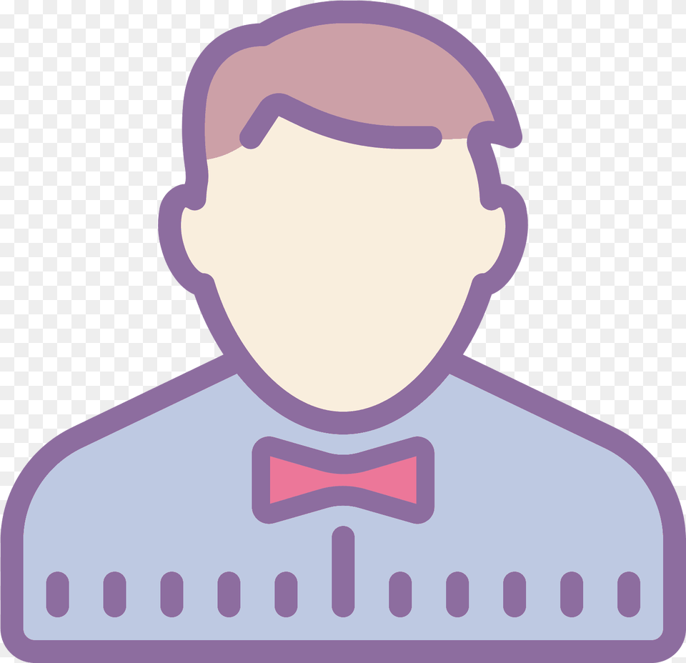 It Is The Drawing Of An Enclosed Outline Of The Front Add User Icon Transparent, Accessories, Formal Wear, Tie, Person Free Png Download