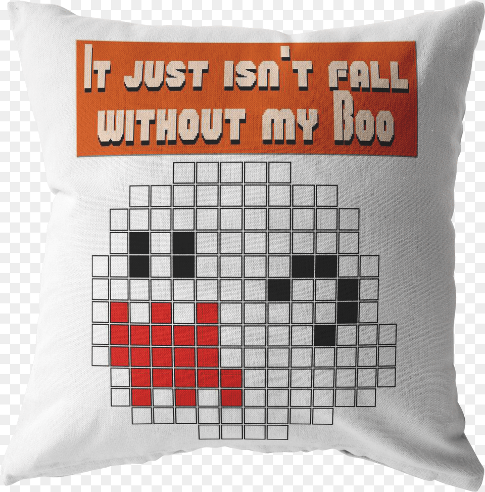 It Just Isn T Fall Without My Boo Pillow Pixel Art Mario Brose, Cushion, Home Decor, Game, Person Free Png Download