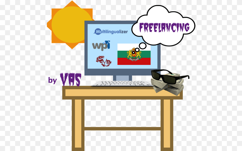 It Like To Be A Freelancer Wp Intense Freelancer, Computer, Pc, Table, Furniture Free Transparent Png
