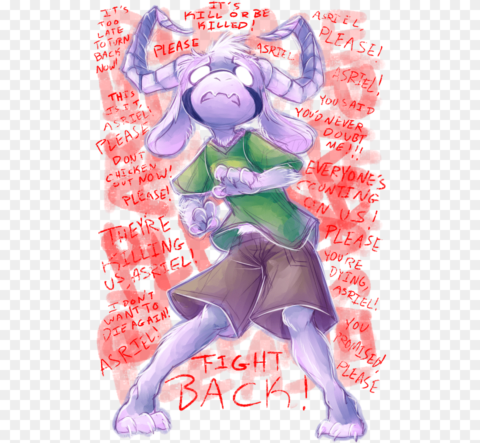 It S 00 Late Totrn Asrt El Please Baplease Now Asriel With Chara39s Soul, Publication, Book, Comics, Adult Png Image