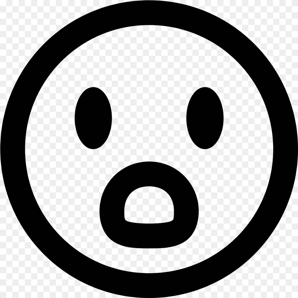 It S A Logo For A Surprised Person Copyright Logo Svg, Gray Free Png